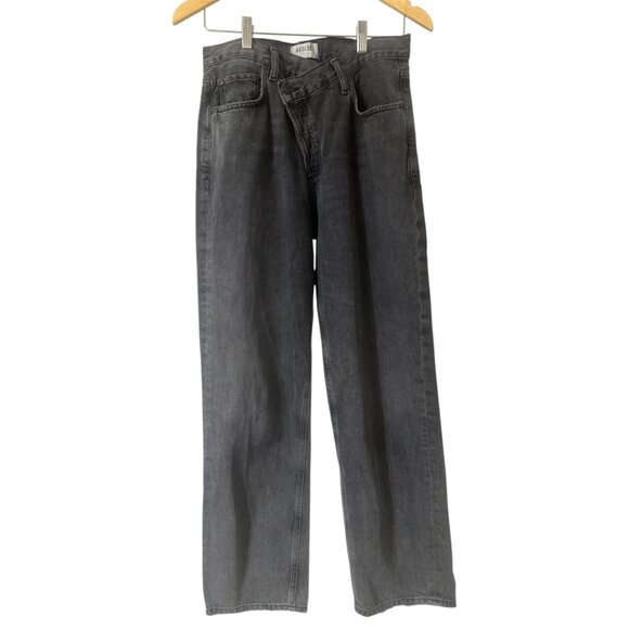 Agolde Denim - Agolde Criss Cross Straight Leg High Rise Jeans Size 26 In Synchronize Wash